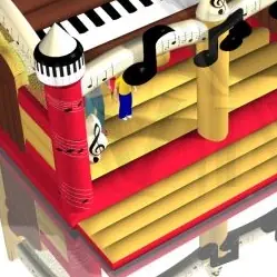 Bounce Piano commercial inflatable bounce