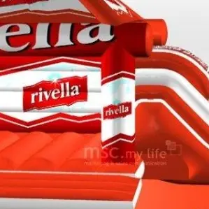 Bounce Rivella with roof commercial inflatable bounce