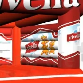 Bounce Rivella with roof commercial inflatable bounce