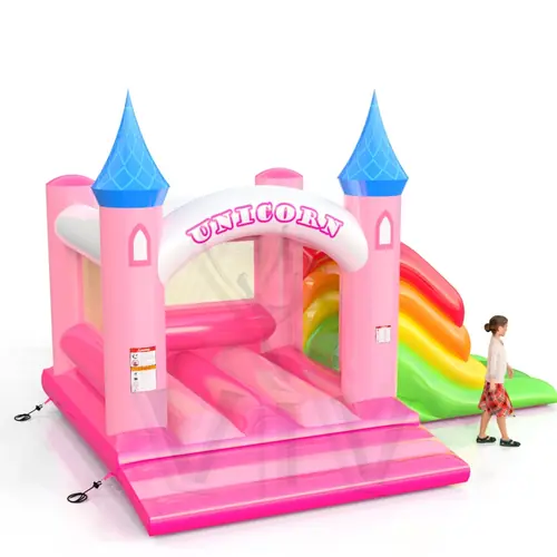 Bounce with slide Unicorn commercial inflatable bounce