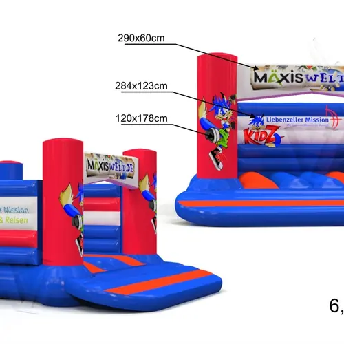 Bounces Kizd 6.2 x 7.2 m commercial inflatable bounce