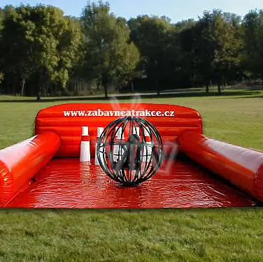 Human bowling competition inflatable product photo