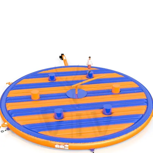 Broom Blue and Orange Single - set commercial mechanical broom attraction