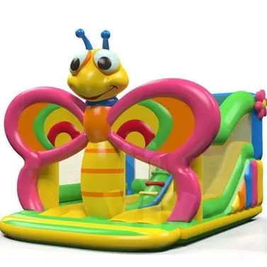 Butterfly Combo roofed inflatable bounce