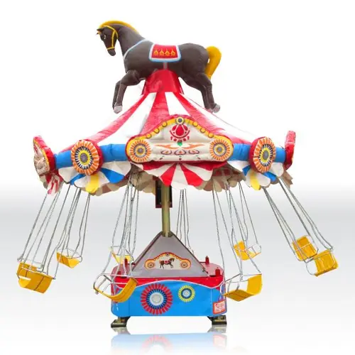 Carousel with horse (without blower and homologation) commercial mechanical carousel attraction