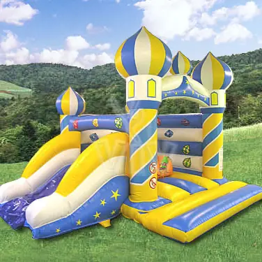 Aladdin open-top inflatable castle with slide