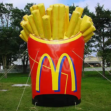 Chips promotional inflatable product photo