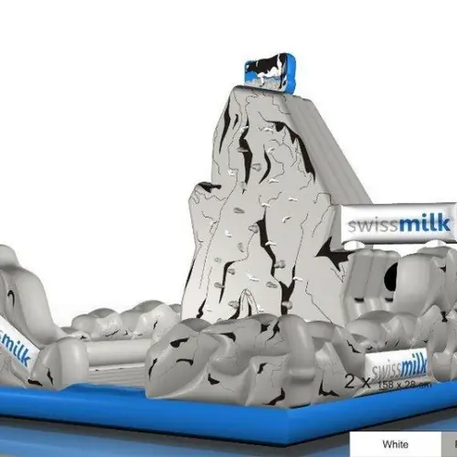 Climbing mountain with cow commercial custom inflatable