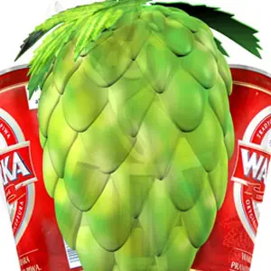 Cone with beer (digital overprint) commercial branded inflatable