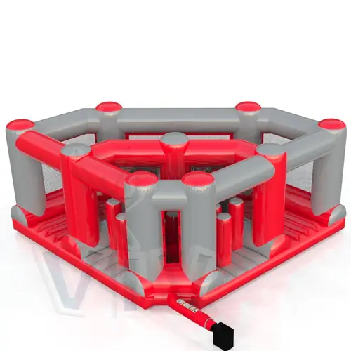 Corner for obstacle course with cones commercial inflatable obstacle course