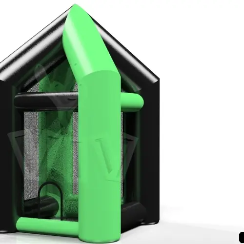 Crate-piling device 5.0 x 5.0 x 8.0 m commercial custom inflatable