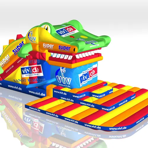 Crocodile VIV commercial inflatable slide
