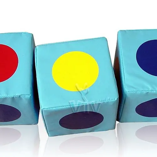 Cube 0.25 m foam soft play element for dry indoor play areas