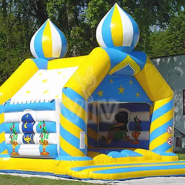 Aladdin roofed inflatable bounce