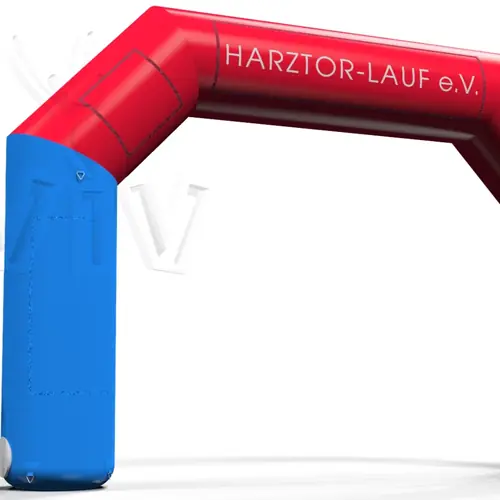 Diagonal gate Harztor commercial promotional inflatable gate