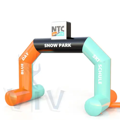 Diagonal gate self-standing NTC commercial promotional inflatable gate