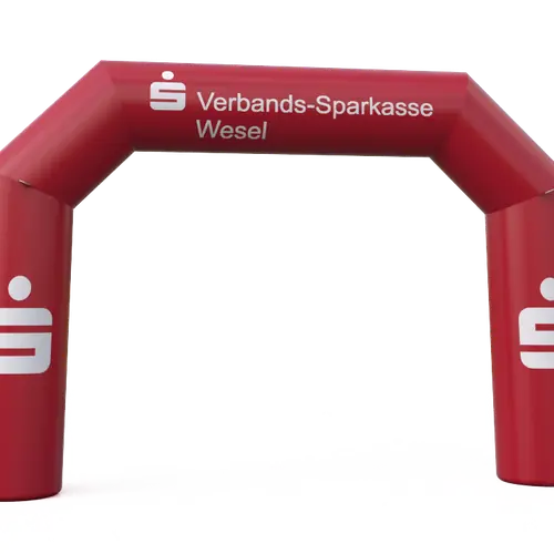 Diagonal gate "Sparkasse" - Collection Sparkasse commercial promotional inflatable gate