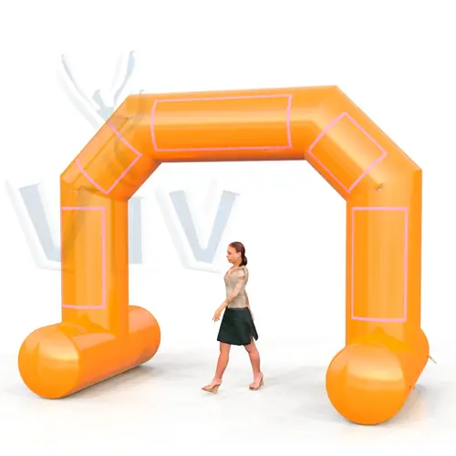 Diagonal self-standing gate 4 m commercial promotional inflatable gate