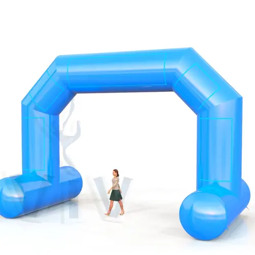 Diagonal self-standing gate 8 m commercial promotional inflatable gate