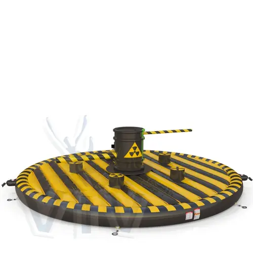 Double Broom Radioactive Waste commercial mechanical broom attraction