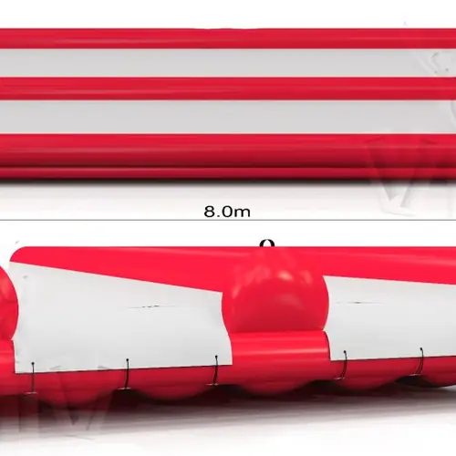 Double slide commercial inflatable slide