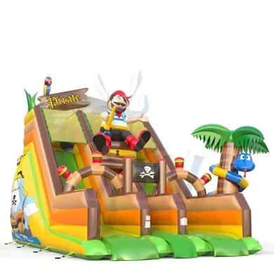 Double Slide Pirate commercial inflatable slide