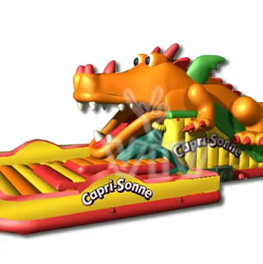 Dragon swallower inflatable slide