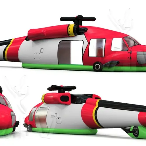Dummy helicopter 21.6 m commercial custom inflatable