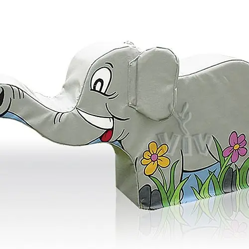 Elephant foam soft play character for dry indoor play areas