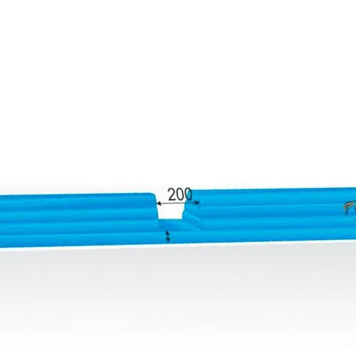 Fence for horse race course 25 x 1.2 x 1.9 m commercial custom inflatable