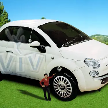 Fiat 500 promotional inflatable product photo