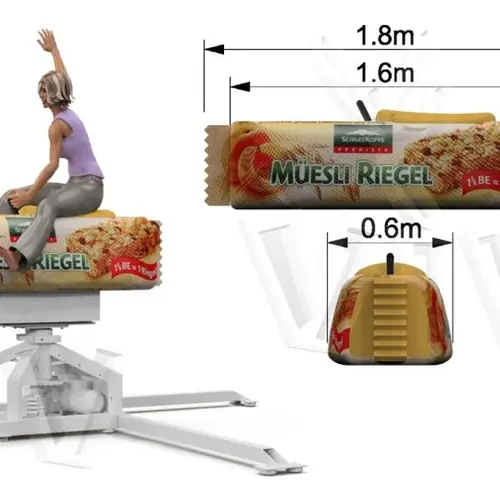 Figure Muesli Riegel commercial custom inflatable