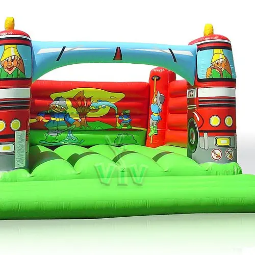 Fire truck 10 x 7 without roof commercial inflatable bounce