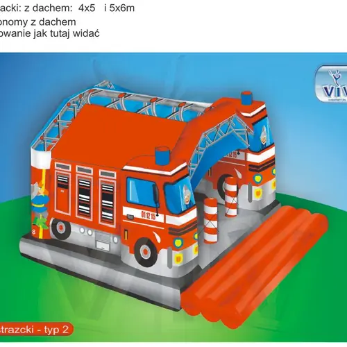 Fire truck 5.2 x 6.2 m commercial custom inflatable
