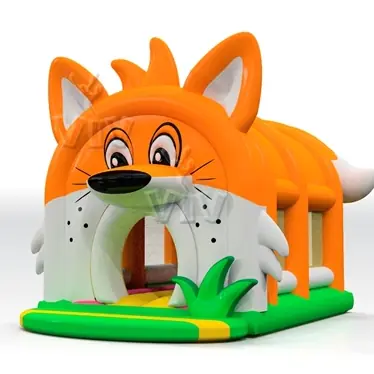 Fox roofed inflatable bounce