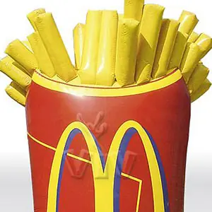 Fries 7 m commercial custom inflatable