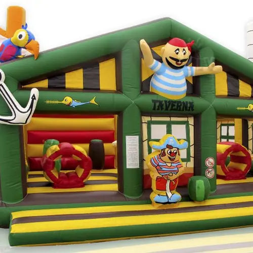 Green Active Center Pirates commercial inflatable active center