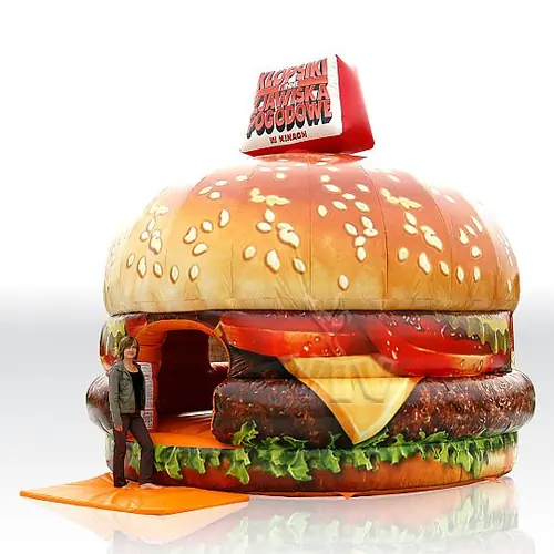 Hamburger commercial inflatable bounce