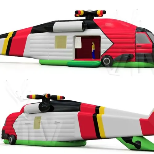 Helicopter without plating 21.6 x 4.9 x 4.5 m commercial custom inflatable