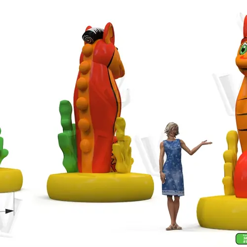 Horse 3.7 m commercial custom inflatable
