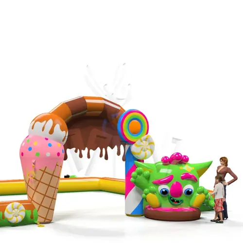 Inflatable barrier Monsters commercial promotional inflatable gate