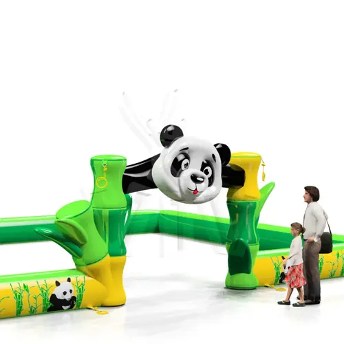 Inflatable barrier Panda commercial promotional inflatable gate