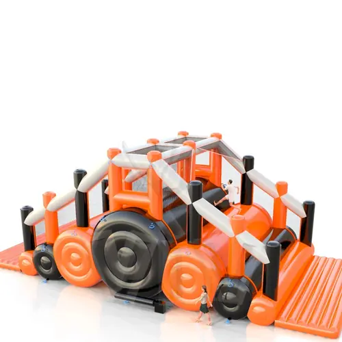 Inflatable bridge with nets commercial inflatable action game