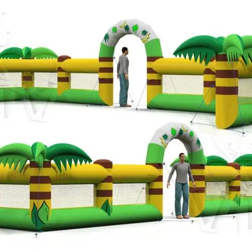 Inflatable fence open commercial custom inflatable