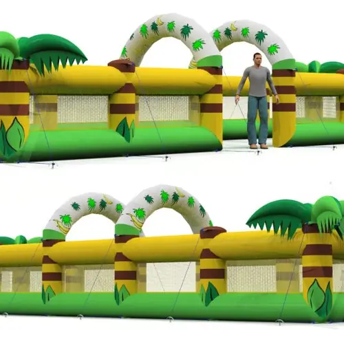 Inflatable fence commercial custom inflatable