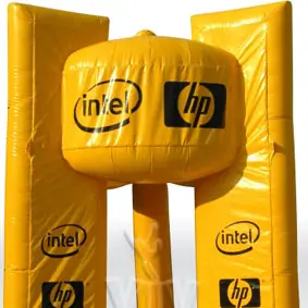 Intel Block 4 m commercial branded inflatable