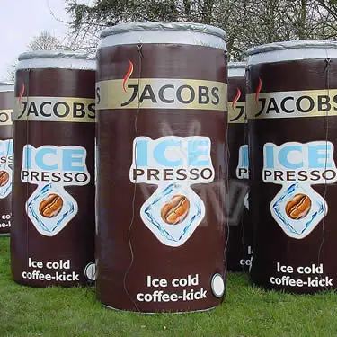 Jacobs promotional inflatable product photo