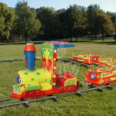 Jungle commercial mechanical train attraction