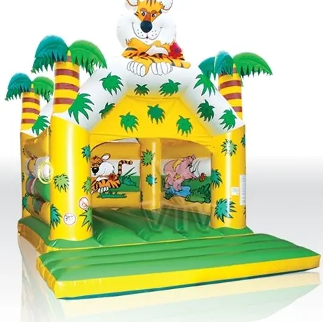 Jungle 5 x 4 m with roof commercial inflatable bounce