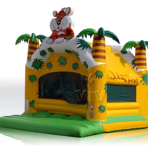 Jungle pool - with roof & palms & figure 4 x 3 x 3.6 m (balls sold separately) commercial inflatable dry pool